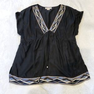 Michael Kors | Black Silk Blouse 1X